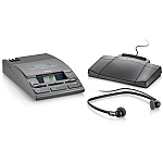Philips LFH0720/52 Desktop 720 Analog Mini Cassette Transcription System with Earphones, Foot Control and Power Supply