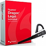 Nuance 369041 Dragon Naturally Speaking Legal Version 14 Speech Recognition Software with Wireless Bluetooth Headset and USB Dongle