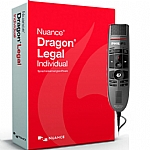 Nuance 369043 Dragon Naturally Speaking Legal Version 14 Speech Recognition Software with SpeechMike Premium USB Precision Microphone - Push Button Operation
