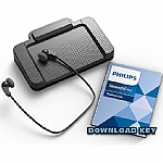 Philips LFH7177/06 Transcription Kit includes Foot Control, Headset and SpeechExec Transcribe 2 year Subscription Software Version 11.5