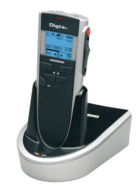 Grundig Digta-X415 Mobile Digital Voice Recorder Portable Dictation Machine