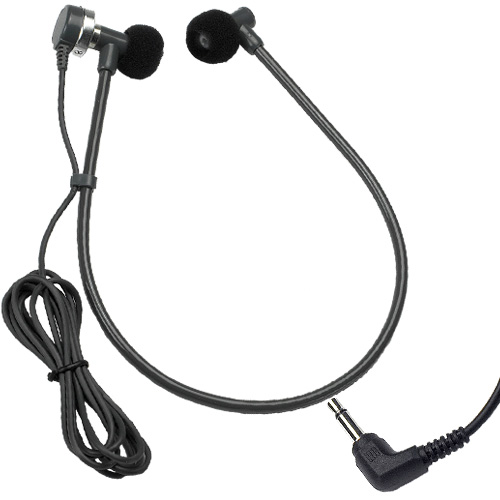 VEC DH-50-RA Under Chin U Style Dynamic Earphones with Right Angle 3.5mm Connecter