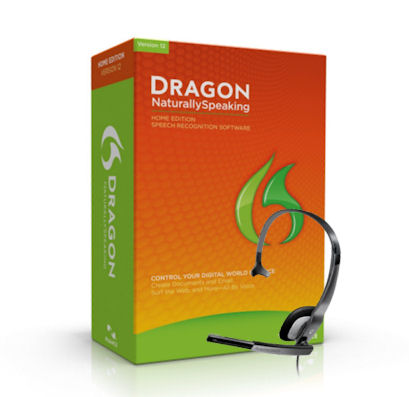 Nuance K409A-G00-12.0 Dragon Naturally Speaking Home Version 12 Speech Recognition Software with Microphone