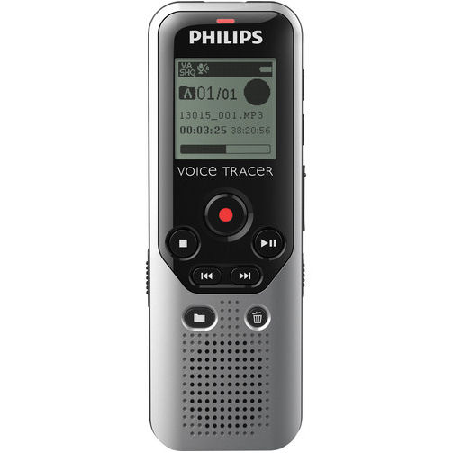 Philips DVT1200 Expandable 4GB Voice Tracer Digital Recorder with Superior Voice Recording and Voice-Activation Function