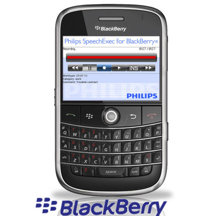 Philips LFH0745 SpeechExec Dictation Recorder App for BlackBerry Dictation Hub License ( 1 Year License)