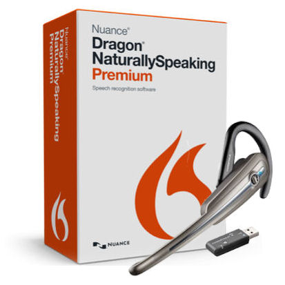 Nuance K609A-G00-13.0-CU Dragon Naturally Speaking Premium Version 13 Speech Recognition Software with Calisto Bluetooth Headset and USB Dongle