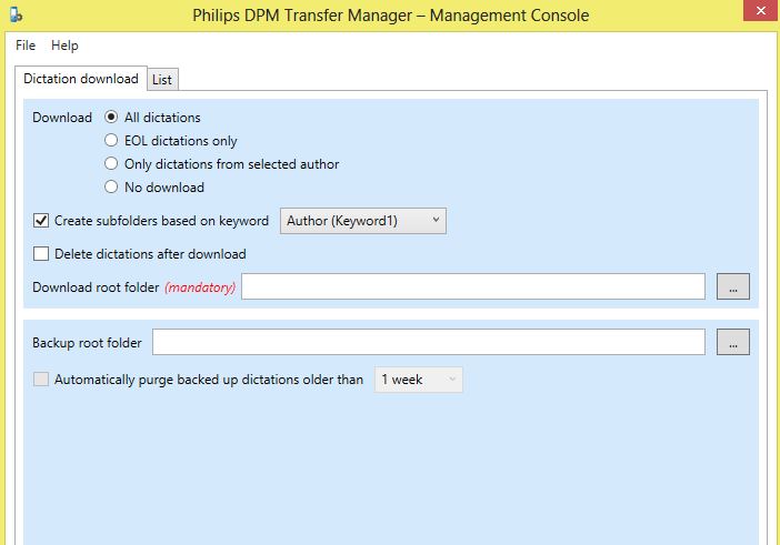 Philips LFH7422 DPM Transfer Manager Version 3.4