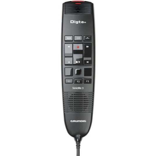 Grundig GDD8300 Digta SonicMic 3 USB Dictation Microphone with Mouse Control and Intuitive Button Control, Individually Configurable