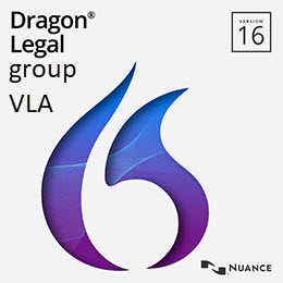 Nuance LIC-A509A-G00-16.0-AA Dragon Legal Group Version 16.0 VLA - Level AA (1-4)