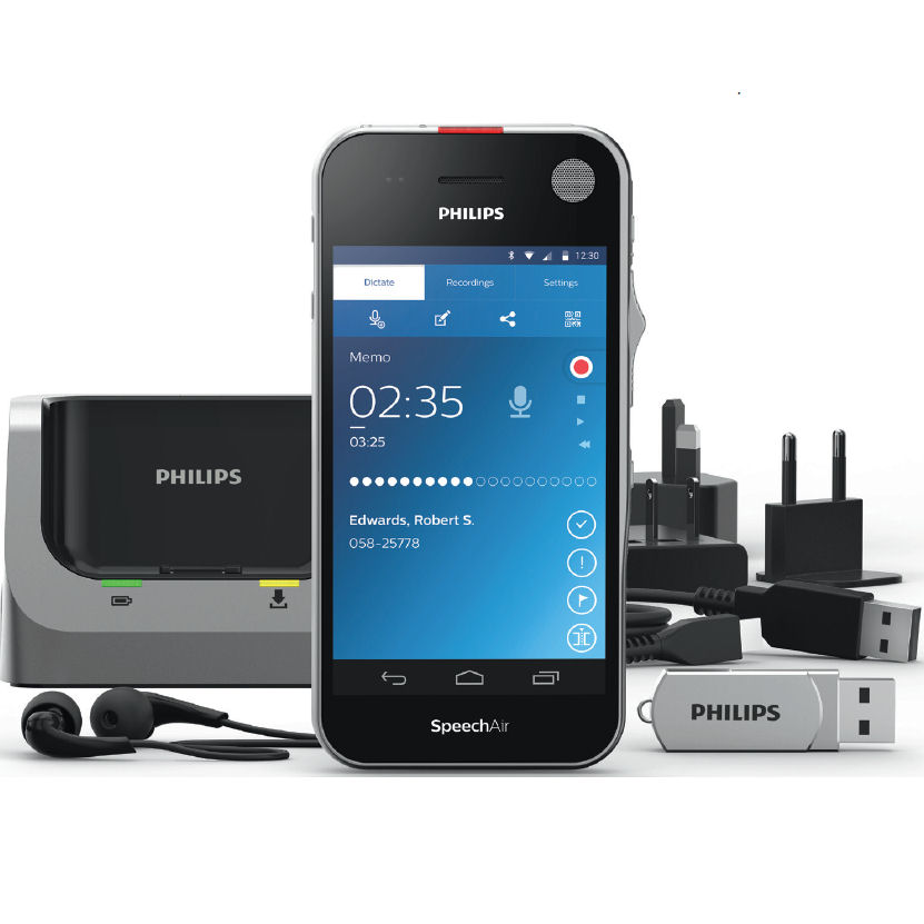 Philips PSP1100 SpeechAir Wi-Fi Smart Voice Recorder