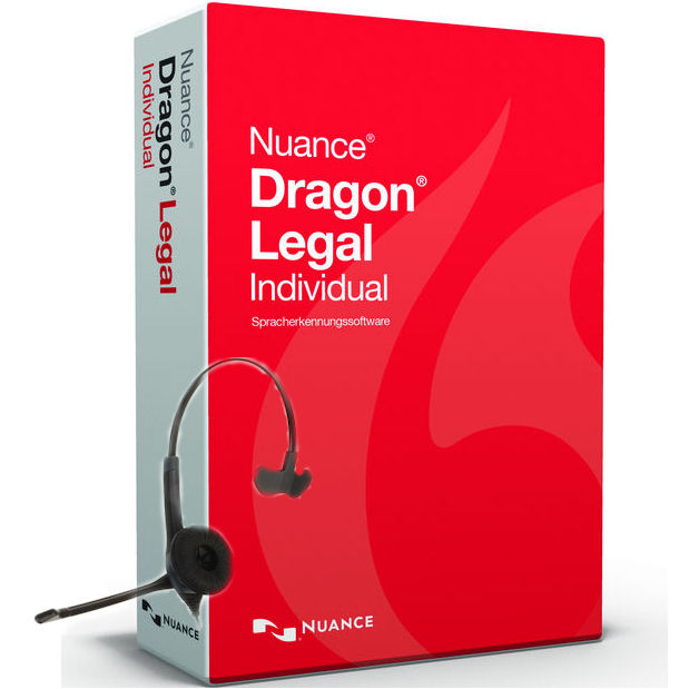 Nuance 369042 Dragon Legal Individual Version 14 Speech Recognition Software with Dragon USB Headset