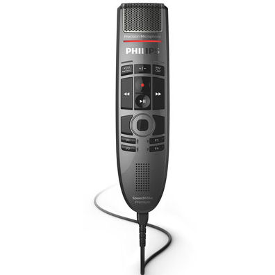 Philips SMP3700 SpeechMike Premium Touch Precision USB Microphone - Push Button Operation