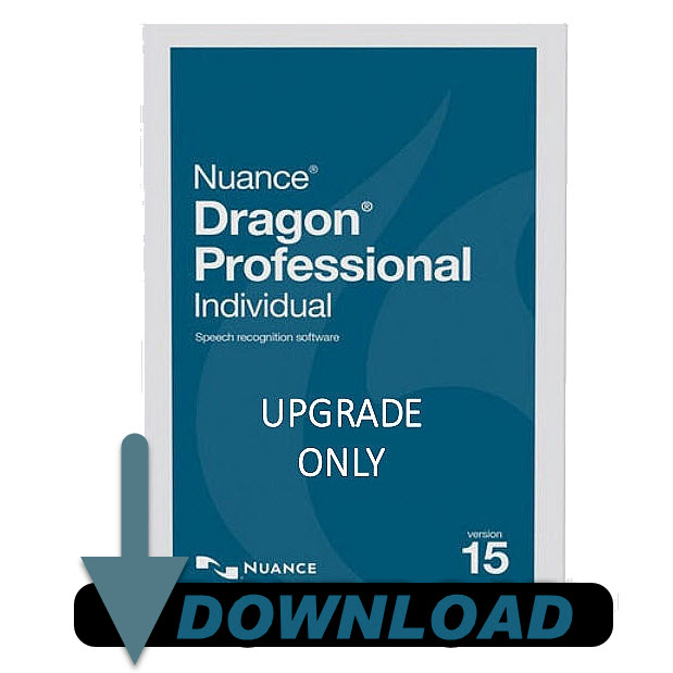 Nuance K889A-RD7-15.0 Dragon Professional Individual Version 15 Upgrade from Professional 13 or 14 - Upgrade Only - Electronic Download