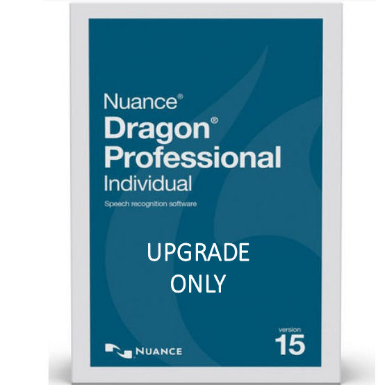 Nuance SN-K890A-R00-15.0 Dragon Professional Individual Version 15 Upgrade from Premium 13 or 14 - Upgrade Only Electronic Download