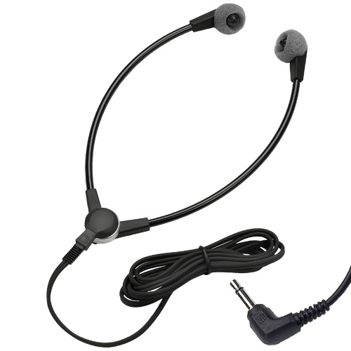 VEC SH-55-RA Hinged-Stetho Headset with 5ft. Cord and 3.5mm Right Angle Plug