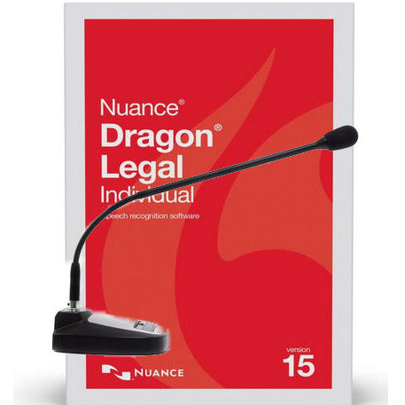 Nuance 375806 Dragon Legal Individual Version 15 Speech Recognition Software with Speechware 3-in-1 TableMike USB Microphone