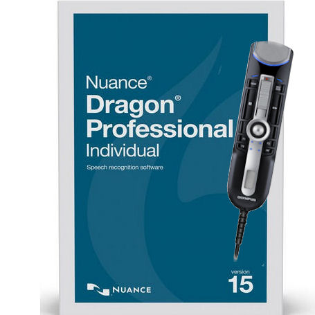 Nuance 376126 Dragon Professional Individual Version 15 Speech Recognition Software wih RecMic II USB Professional PC-Dictation Microphone - Slide Switch Operation(RM-4110S)