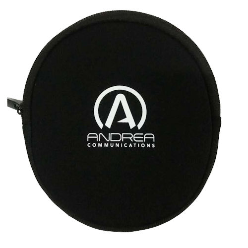 Andrea Communications C1-1030700-1 Headset Carry Case with zipper.  For use with the NC-180 series and WNC Series.