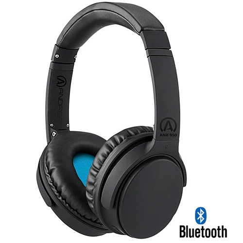 Andrea Communications C1-1032800-50 (ANR-950) Wireless Bluetooth Headphones with Active Noise Reduction / / Headsets DictationOne.com