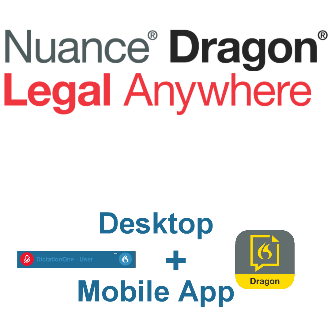 Nuance Dragon Legal Anywhere, Cloud Hosted Service 1 Year Term - Monthly Subscription