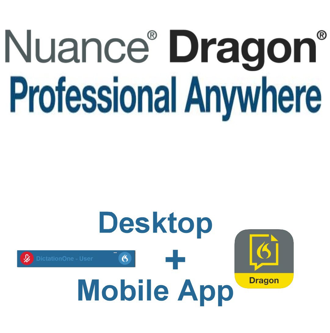Nuance Dragon Professional Anywhere, Cloud Hosted Service 1 Year Subscription