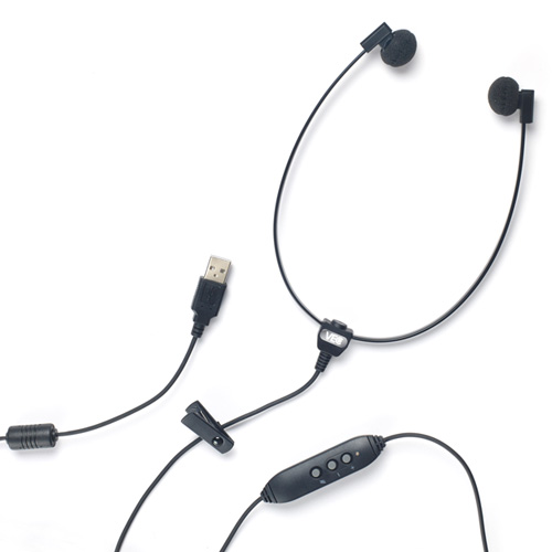 VEC SP-TCU Spectra USB Transcription Headsets with Digital Sound Quality, Volume Control, and Built in Microphone