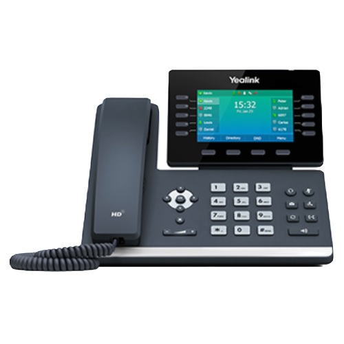 Yealink SIP-T54W IP Prime Business Phone with 4.4in. color LCD Screen and built-in Bluetooth 4.2 (power supply not included)