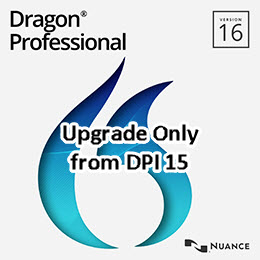 Nuance DP89A-R00-16.0 Dragon Professional 16 Upgrade from Professional 15 or DPI15