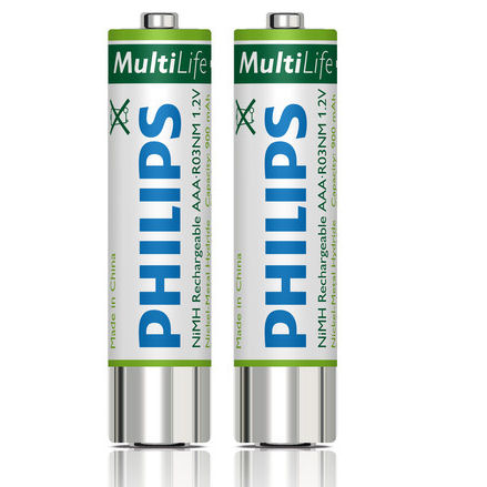 Philips LFH9154 2 x AAA Rechargeable Batteries 9154