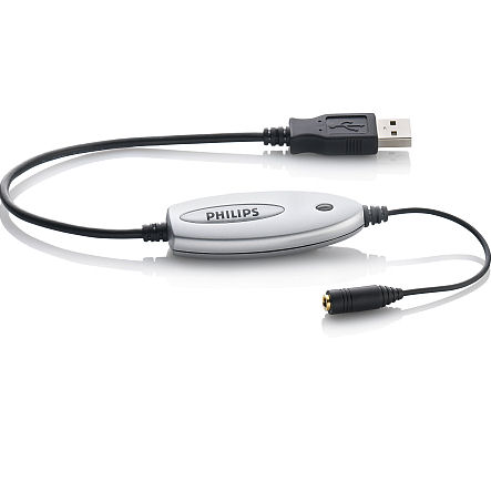 Philips LFH9034 3.5mm to USB Audio Adapter for Headphones