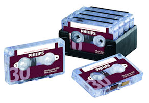 Philips LFH0005-10 30-Minute Mini Cassette Tape - 10 Pack