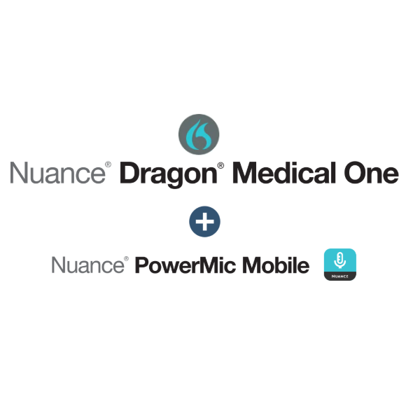 Nuance 133824 Dragon Medical One and PowerMic Mobile for Ambulatory, Hosted Service, 3 Year Term, Prepay