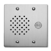 Aiphone IE-SS-A Audio Only Door Station, Stainless Steel, Flush Mount