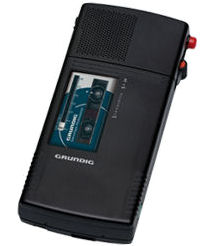 Dictaphone sténo cassette Grundig SH24 - Aluminium - DICMA