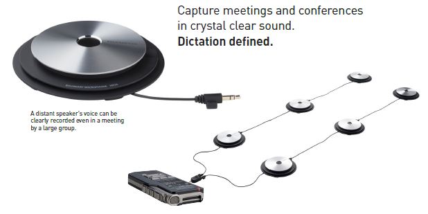 betalen halen gunstig Olympus ME33 Boundary Meeting Microphone - Monaural / Dictation / Dictation  Accessories - DictationOne.com